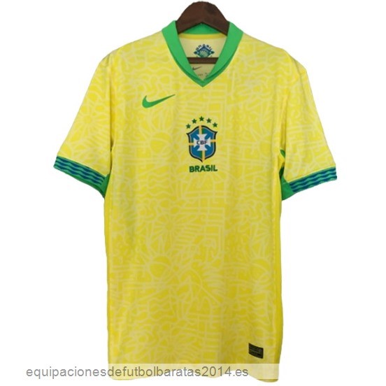 Nuevo Tailandia 1ª Camiseta Brasil 2024 Amarillo Baratas